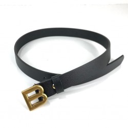 BALENCİAGA HOURGLASS BELT HAKİKİ DERİ BAYAN KEMER SİYAH