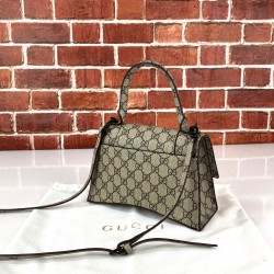GUCCİ BALENCİAGA THE HACKER PROJECT HOURGLASS SMALL TOP HANDLE BAG HAKİKİ DERİ