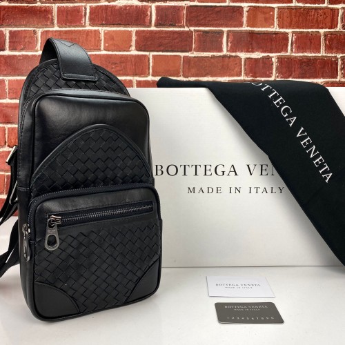 BOTTEGA VENETA WAİST BAG %100 HAKİKİ DERİ SİYAH OMUZ ÇANTASI 