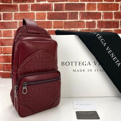 BOTTEGA VENETA WAİST BAG %100 HAKİKİ DERİ BORDO OMUZ ÇANTASI 