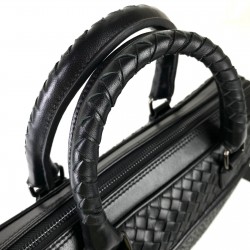 BOTTEGA VENETA BRİEFCASE HAKİKİ DERİ EVRAK VE LAPTOP ÇANTASI SİYAH