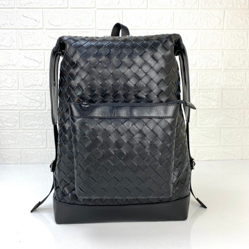 BOTTEGA VENETA CLASSİC İNTRECCİATO CAMPİNG BACKPACK HAKİKİ DERİ SIRT ÇANTASI SİYAH