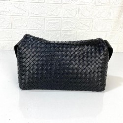 BOTTEGA VENETA COBBLE SHOULDER BAG HAKİKİ DERİ ÇANTA SİYAH