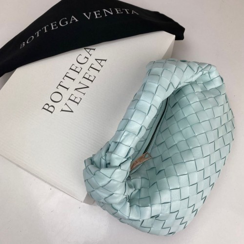 BOTTEGA VENETA THE MİNİ JODİE HAKİKİ DERİ ÇANTA MAVİ