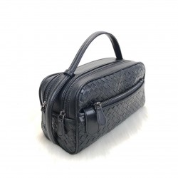 BOTTEGA VENETA TOİLETRY KİT HAKİKİ DERİ UNİSEX EL ÇANTASI SİYAH