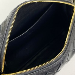 BOTTEGA VENETA LOOP MEDİUM CROSSBODY BAG HAKİKİ DERİ ÇANTA SİYAH