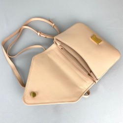 BOTTEGA VENETA MOUNT ENVELOPE BAG HAKİKİ DERİ ÇANTA KREM
