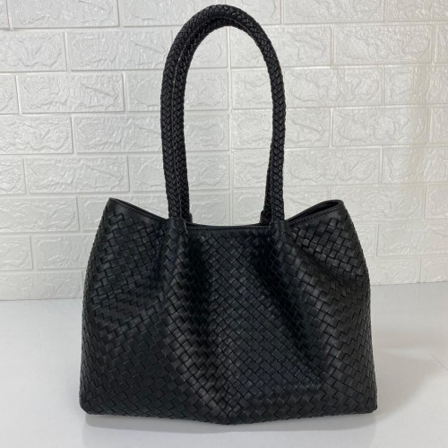 BOTTEGA VENETA SMALL TOTE BAG HAKİKİ DERİ ÇANTA SİYAH 