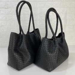 BOTTEGA VENETA TOTE BAG HAKİKİ DERİ ÇANTA SİYAH 