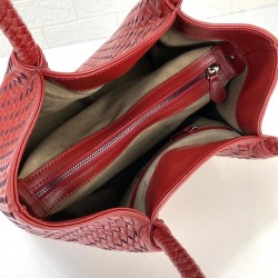 BOTTEGA VENETA TOTE BAG HAKİKİ DERİ ÇANTA KIRMIZI