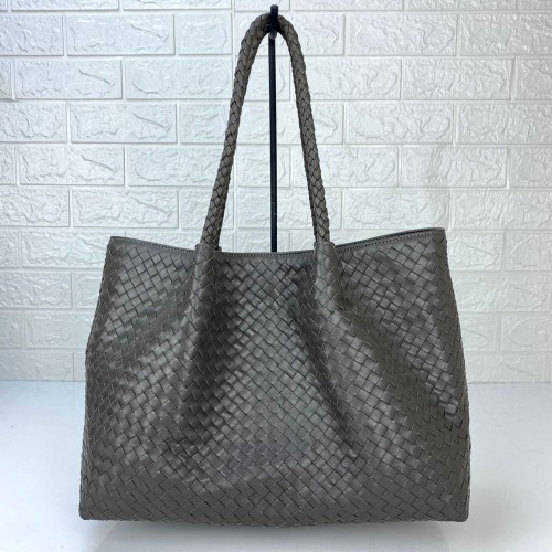 BOTTEGA VENETA SMALL TOTE BAG HAKİKİ DERİ ÇANTA GRİ