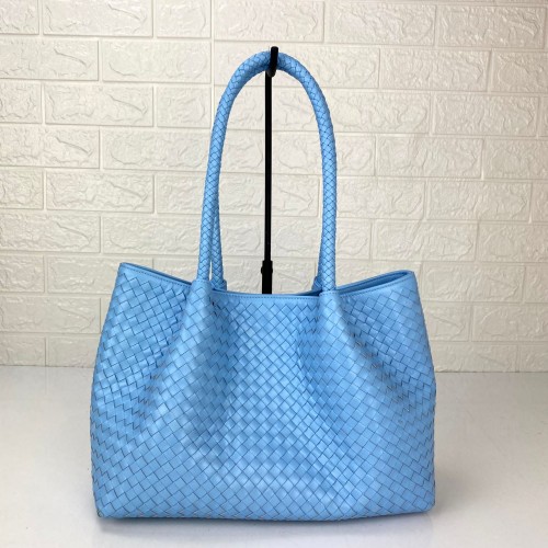 BOTTEGA VENETA SMALL TOTE BAG HAKİKİ DERİ ÇANTA MAVİ