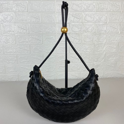 BOTTEGA VENETA TURN POUCH HAKİKİ DERİ ÇANTA SİYAH