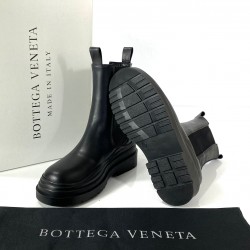 BOTTEGA VENETA TİRE CHELSEA MİD-BOOTİES SİYAH
