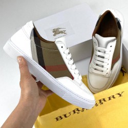 BURBERRY HOUSE CHECK AND LEATHER HAKİKİ DERİ BAYAN SNEAKER