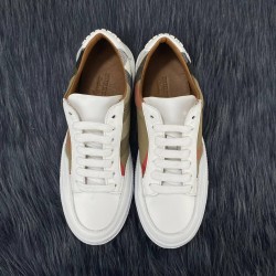 BURBERRY HOUSE CHECK AND LEATHER HAKİKİ DERİ BAYAN SNEAKER