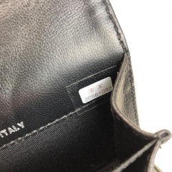 CHANEL FLAP WALLET MİNİ HAKİKİ DERİ CÜZDAN SİYAH