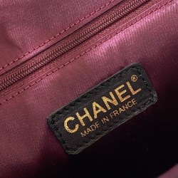 CHANEL VİNTAGE BACKPACK HAKİKİ DERİ ÇANTA SİYAH/GÜMÜŞ AKSESUAR