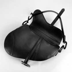 CHRİSTİAN DİOR SADDLE CALFSKİN BAG SİYAH