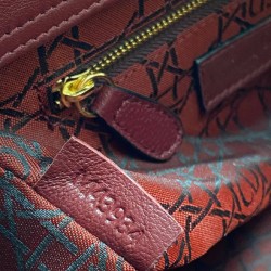 CHRİSTİAN DİOR MEDİUM LADY DİOR BAG BORDO ALTIN AKSESUAR