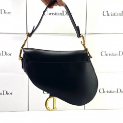 CHRİSTİAN DİOR SADDLE CALFSKİN BAG SİYAH