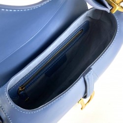 CHRİSTİAN DİOR SADDLE CALFSKİN BAG MAVİ