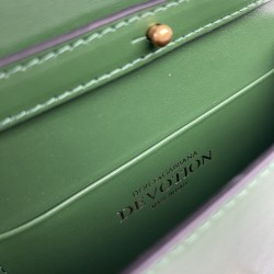 DOLCE&GABBANA SMALL DEVOTİON BAG HAKİKİ DERİ YEŞİL ÇANTA