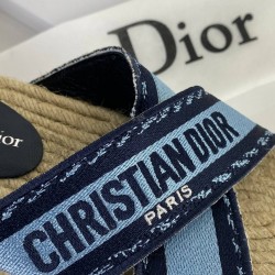 CHRİSTİAN DİOR CRİSS CROSS FLAT ESPADRİLLE SANDALS