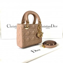 CHRİSTİAN DİOR MİNİ LADY DİOR BAG PUDRA