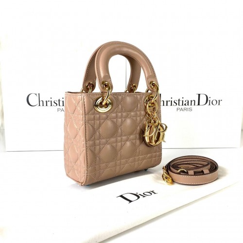 CHRİSTİAN DİOR MİNİ LADY DİOR BAG PUDRA