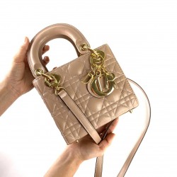 CHRİSTİAN DİOR MİNİ LADY DİOR BAG PUDRA