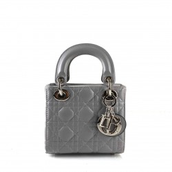 CHRİSTİAN DİOR MİNİ LADY DİOR BAG GRİ