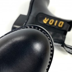 CHRİSTİAN DİOR CALFSKİN ANKLE BOOTS HAKİKİ DERİ BAYAN BOT SİYAH