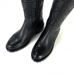 CHRİSTİAN DİOR QUİLTED CANNAGE HİGH BOOTS 