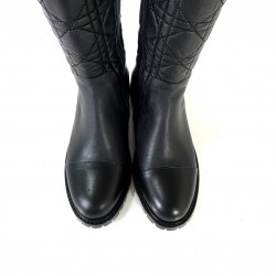 CHRİSTİAN DİOR QUİLTED CANNAGE HİGH BOOTS 