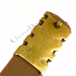 CHRİSTİAN DİOR D-FENCE BELT HAKİKİ DERİ BAYAN KEMER TABA