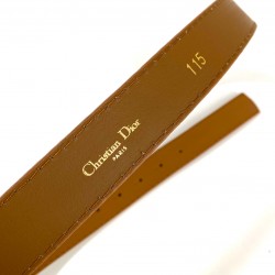 CHRİSTİAN DİOR D-FENCE BELT HAKİKİ DERİ BAYAN KEMER TABA