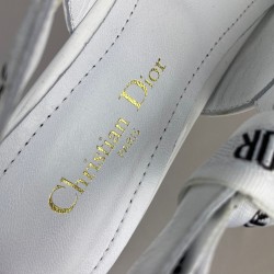CHRİSTİAN DİOR J'ADİOR SLİNGBACK BALLERİNA FLAT SANDALS HAKİKİ DERİ BAYAN SANDALET BEYAZ