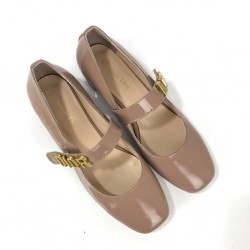 CHRİSTİAN DİOR MARY JANE BALLET PUMPS HAKİKİ DERİ BAYAN AYAKKABI PUDRA