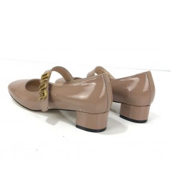 CHRİSTİAN DİOR MARY JANE BALLET PUMPS HAKİKİ DERİ BAYAN AYAKKABI PUDRA