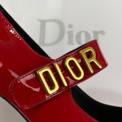 CHRİSTİAN DİOR MARY JANE BALLET PUMPS HAKİKİ DERİ BAYAN AYAKKABI KIRMIZI