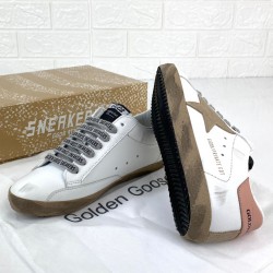 GOLDEN GOOSE SUPER-STAR WHİTE POWDER/BEİGE STAR