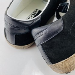 GOLDEN GOOSE SUPER-STAR SİYAH-SÜET