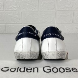 GOLDEN GOOSE SUPER-STAR BEYAZ-LACİVERT/RED STAR