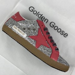 GOLDEN GOOSE SUPER-STAR GLITTERY/PİNK STAR