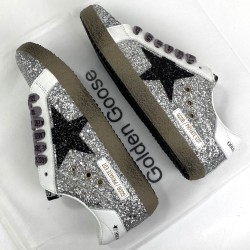 GOLDEN GOOSE SUPER-STAR GLITTERY/BLACK STAR