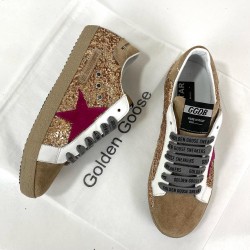 GOLDEN GOOSE SUPER-STAR BEYAZ/GOLD