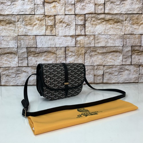 GOYARD BELVEDERE PM BAG HAKİKİ DERİ BAYAN ÇANTA SİYAH 