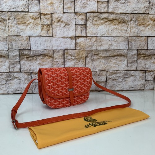 GOYARD BELVEDERE PM BAG HAKİKİ DERİ BAYAN ÇANTA NARÇİÇEĞİ