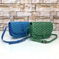 GOYARD BELVEDERE PM BAG HAKİKİ DERİ BAYAN ÇANTA MAVİ